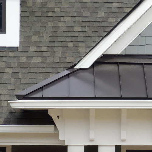 Shingle and metal roofing.
